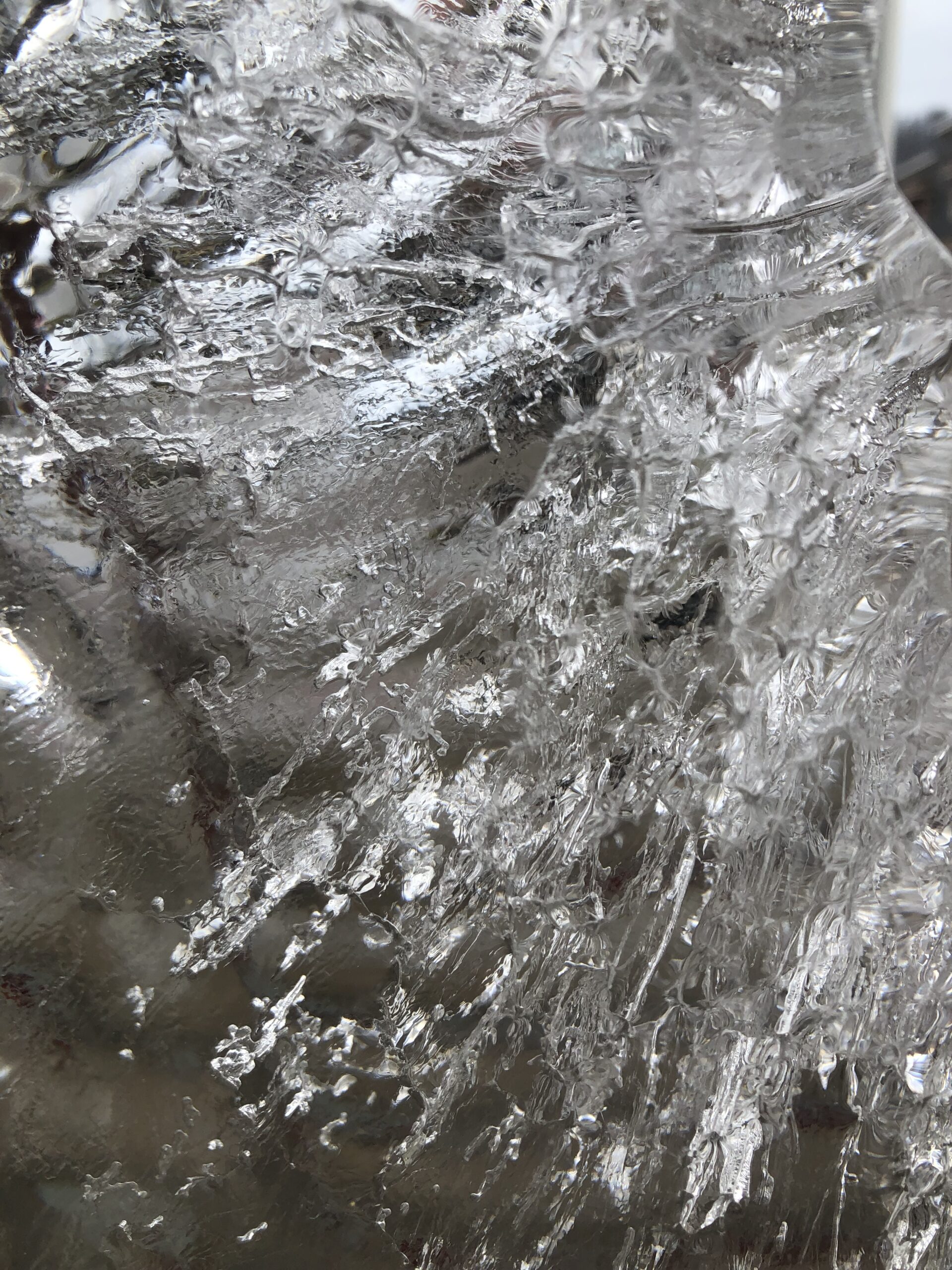 air bubbles in ice